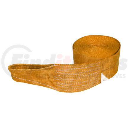 Quality Chain CC4305SLOR Winch Strap, 4" x 30', with Sewn Loop, Orange
