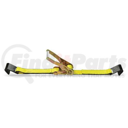 Quality Chain CC23060FH 2" x 30' Ratchet Strap, with Flat Hooks