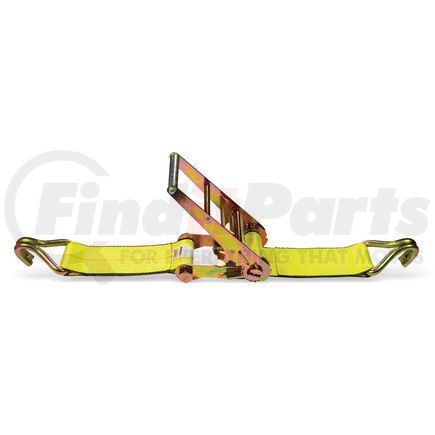 Quality Chain CC43060WH 4" x 30' Ratchet Strap, with Wire Hooks