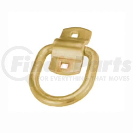Quality Chain CCDR050FBGZ 1/2" Forged D-Ring, with Bolt-On Clip, Yellow Zinc