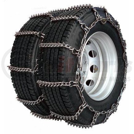 Quality Chain TR464223 Studded Link, Ladder Style, 4-Link Spacing, Dual-Triple, 8mm, with Cams, Commercial Truck, Trygg Studded Truck