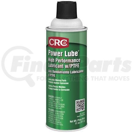 CRC 03045 CRC Power Lube&#174; Industrial High Performance Lubricant w/PTFE, 11 Oz, Aerosol, Petroleum Solvent