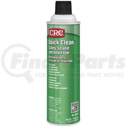 CRC 03180 CRC Quick Clean Safety Solvents and Degreasers - 20 oz Aerosol Can - 03180
