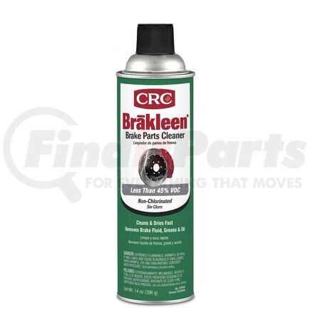 CRC 05084 CRC Brakleen Non-Chlorinated Brake Parts Cleaners-14 oz Aerosol Can-Less 45% VOC - 05084