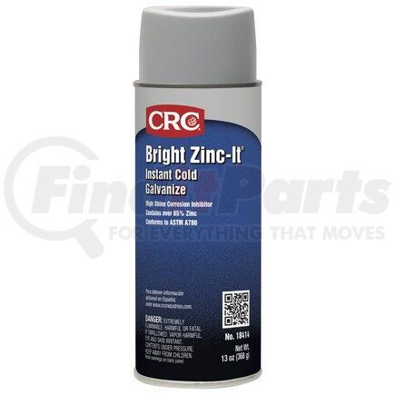 CRC 18414 CRC Bright Zinc-It Instant Cold Galvanize - 16 oz Aerosol Can - 18414