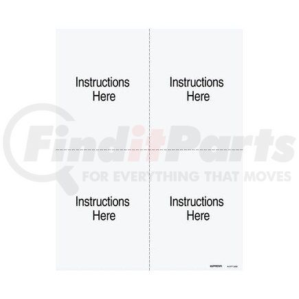 JJ Keller 67978 W-2 Tax Form - 4-Up Quadrants, Blank