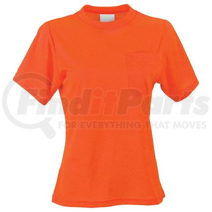 JJ KELLER 65521 SAFEGEAR™ Women’s Fit Hi-Vis Non-Certified T-Shirt with Pocket - Large, Orange