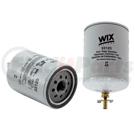 WIX Filters 33123 Fuel Water Seperator Filter - 12 Micron, Spin-On Design, 15 Max Flow Rate