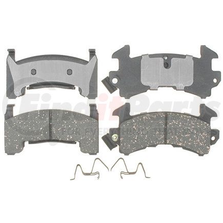 Performance Friction PGD154C Disc Brake Pad Set - Front, Carbon Metallic, Severe Duty