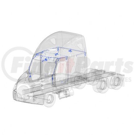 Freightliner S69-00002-362 Cab Overhead Wiring Harness - P4, 10/OBD16/GHG17