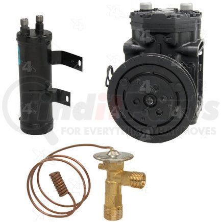 Four Seasons TSR0100 A/C Compressor and Component Kit - Remanufactured, Prefilled with OE-Specified Oil