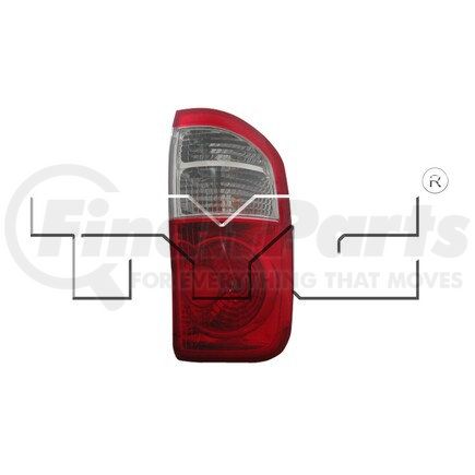 TYC 11-6037-00-9  CAPA Certified Tail Light Assembly