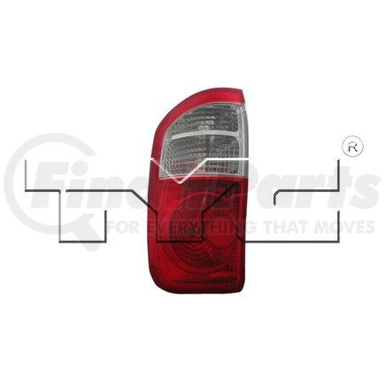 TYC 11-6038-00-9  CAPA Certified Tail Light Assembly