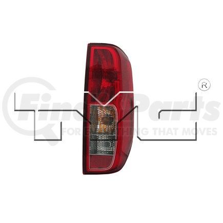 TYC 11-6095-00-9  CAPA Certified Tail Light Assembly