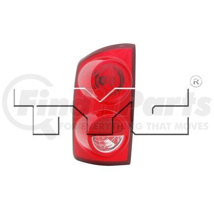 TYC 11-6241-00-9  CAPA Certified Tail Light Assembly
