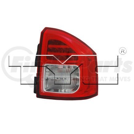 TYC 11-6447-00 Tail Light Assembly