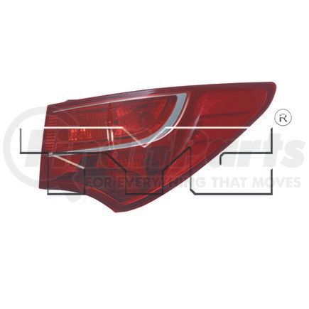 TYC 11-6537-00-9  CAPA Certified Tail Light Assembly