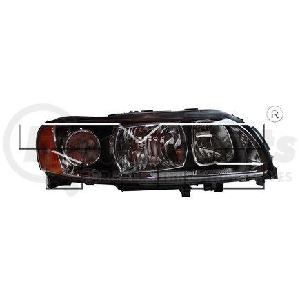 TYC 20-9081-90 Right Headlight Assembly - Halogen, SAE/DOT Compliant, Plastic Lens, Clear Lens, for Volvo S60