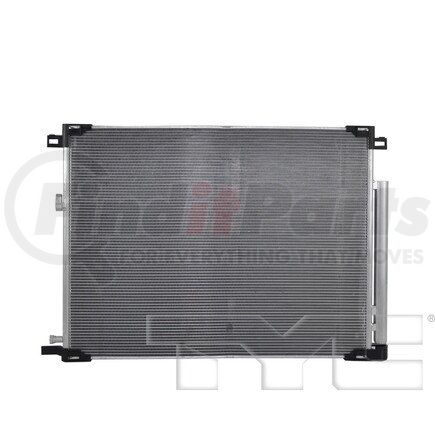 TYC 30176 A/C Condenser - Parallel Flow, Built-in Receiver/Dryer, 28.58x21.3x0.47 in., Block Fittings