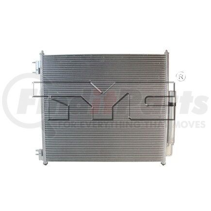 TYC 4433 A/C Condenser - Parallel Flow, 25.12 x 22.52 x 0.63 in., with Receiver/Drier (Land Rover)