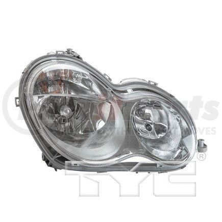 TYC 20-6979-00 Right Headlight Assembly - Clear Lens, Halogen Bulbs, Plastic Housing, SAE/DOT Compliant