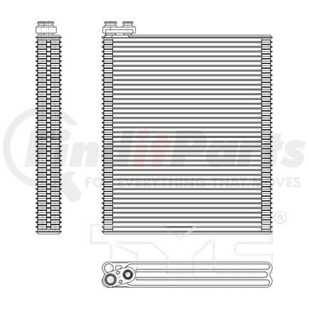 TYC 97135  A/C Evaporator Core