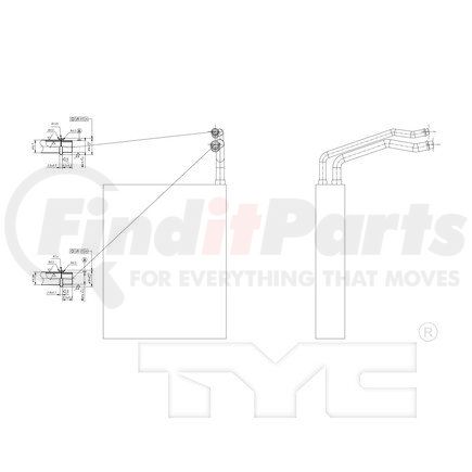 TYC 97138  A/C Evaporator Core