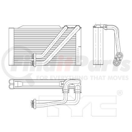 TYC 97187  A/C Evaporator Core