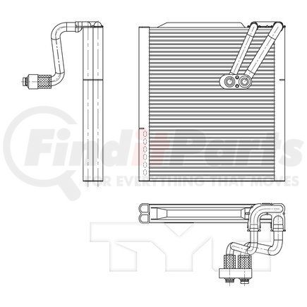 TYC 97186  A/C Evaporator Core