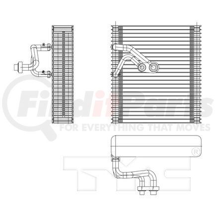 TYC 97211  A/C Evaporator Core