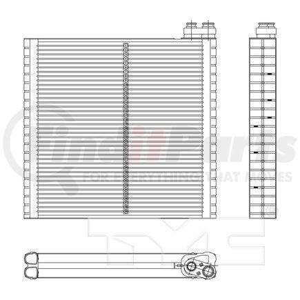 TYC 97212 A/C Evaporator Core