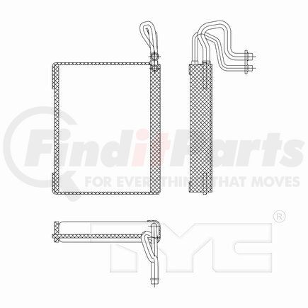 TYC 97213  A/C Evaporator Core