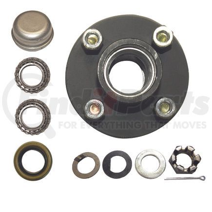 Power10 Parts 11-440-100 Idler Hub Kit for 1100 lb Trailer Axle Non-Lubed Spindle, 4 Lug