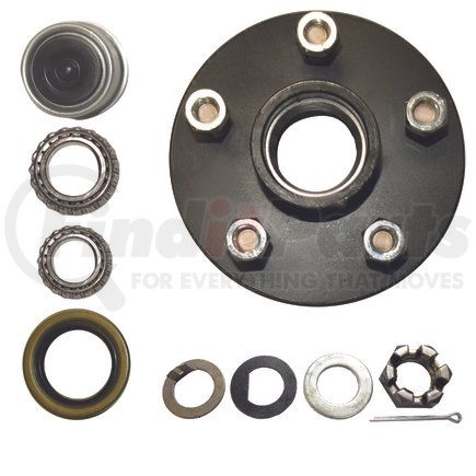 Power10 Parts 11-545-138 Idler Hub Kit for 3500 lb Trailer Axle Lubed Spindle, 5-Lug