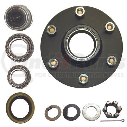 Power10 Parts 11-655-134 Idler Hub Kit for 5200 lb Trailer Axle Lubed Spindle, 1/2in 6-Lug
