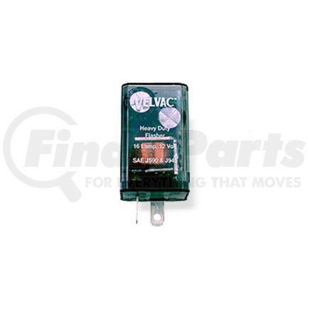 VELVAC 091214 - multi-purpose flasher - 3 terminals, clear smoke, 60-120 flash rate fpm, 25 amp rating. 10 lamps per side (1156, 1157) or 4 (h4651) sealed beams. | electronic flasher | multi-purpose flasher