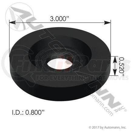 Automann M203041 Front Lower Motor Rebound Washer, Use with M203039 Motor Mount, for Kenworth T600/700/800, W900