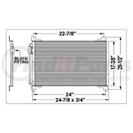 Keystone HDH010021 CND HD;FREIGHTLINER M2 03-07 PARALLEL FLOW