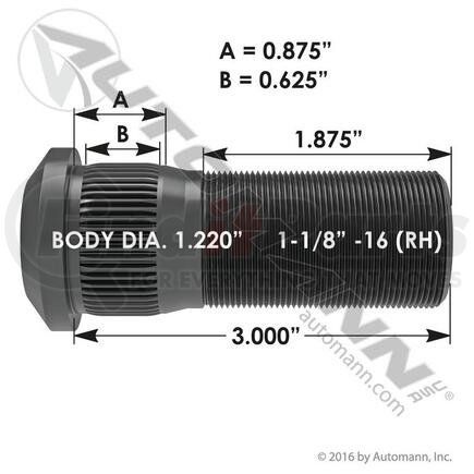 Automann 201.6178R Wheel Stud