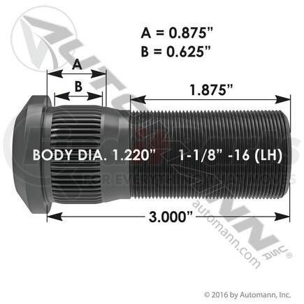 Automann 201.6178L WHEEL STUD