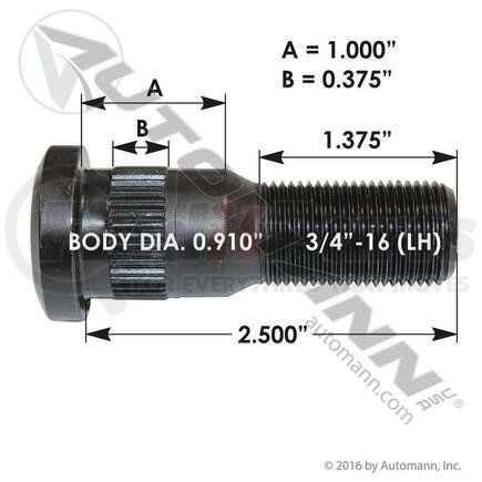 Automann 201.6097L WHEEL STUD