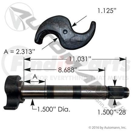 Automann 125.281102.02 Camshaft - Right Hand (RH)