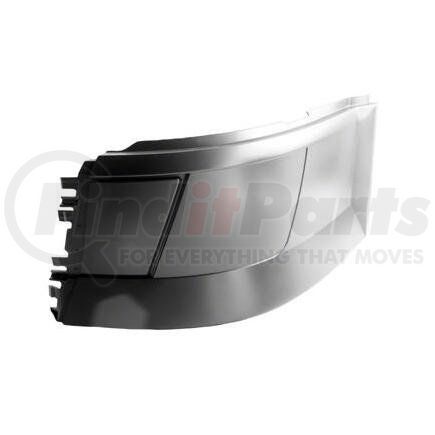 Volvo HDB010239LH This is a bumper end for a 2004 - 2015 Volvo VNL, for the left front, without fog lamp hole, plastic.
