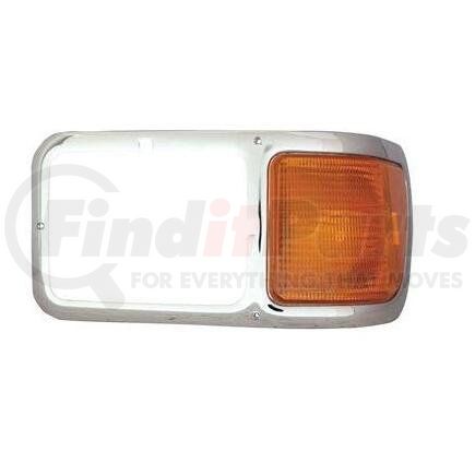 Ford HDL010098L HEADLAMP BEZEL WITH AMBER TURN SIGNAL. LH;00-15 F650/750 ABS