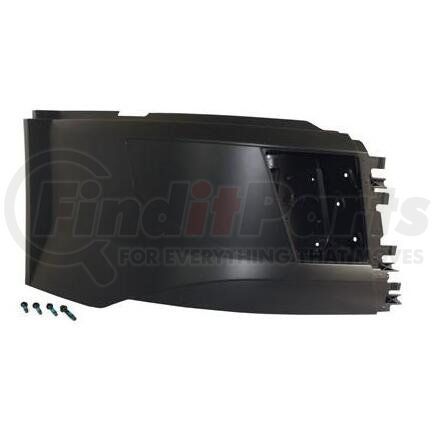 Volvo HDB010271R Bumper Corner - 2015 - 2019 Volvo VNL, Black Plastic, with Fog Lamp Hole, Right Side.