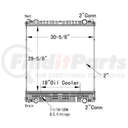 Freightliner HDC010664PA Radiator