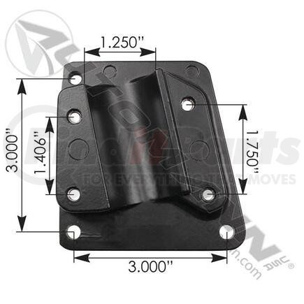 Automann 563.75002 Door Mirror Bracket - Right Side for Peterbilt Cab Mounted Mirror