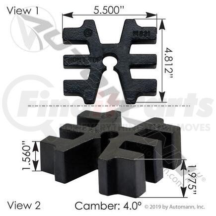 Automann M831 Spring Spacer Peterbilt Front, 44MM