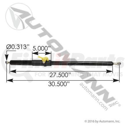 Automann A99609 Strut and Hood Assist Kenworth, Peterbilt Locking