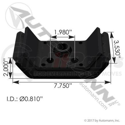 Automann M17493 Engine Mount - Motor Mount Lower, 50-55 Duro, Use with M17409